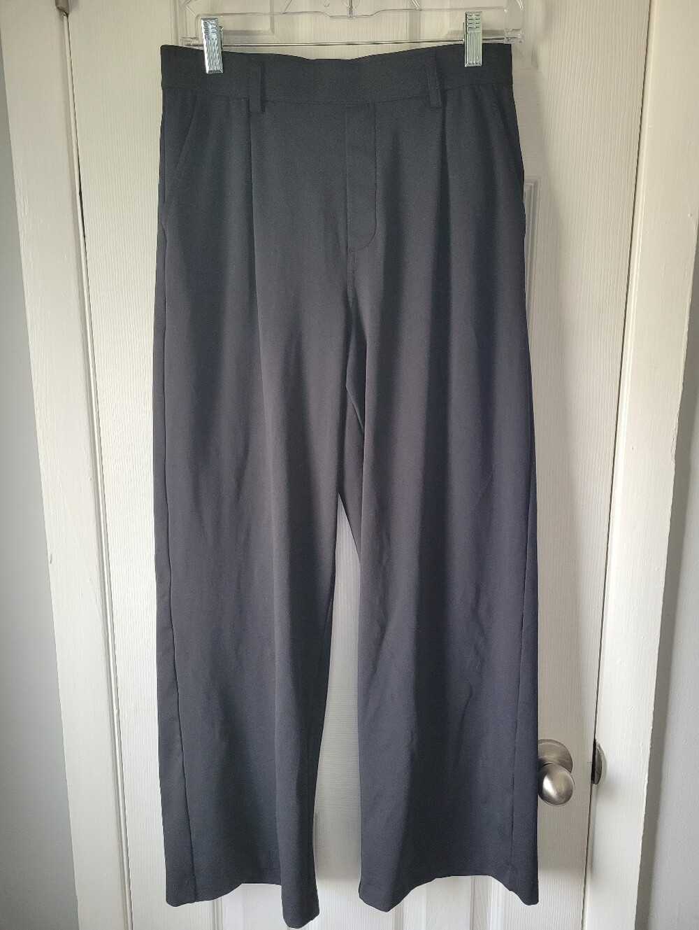 Halara Flex Wide Leg Work Pants Black High Rise Stretch Trousers Women’s M
